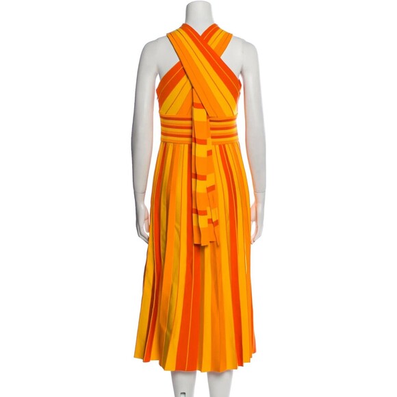 NWT. $2690 CAROLINA HERRERA Stretch-knit Halterneck Dress Sz M - Picture 11 of 11